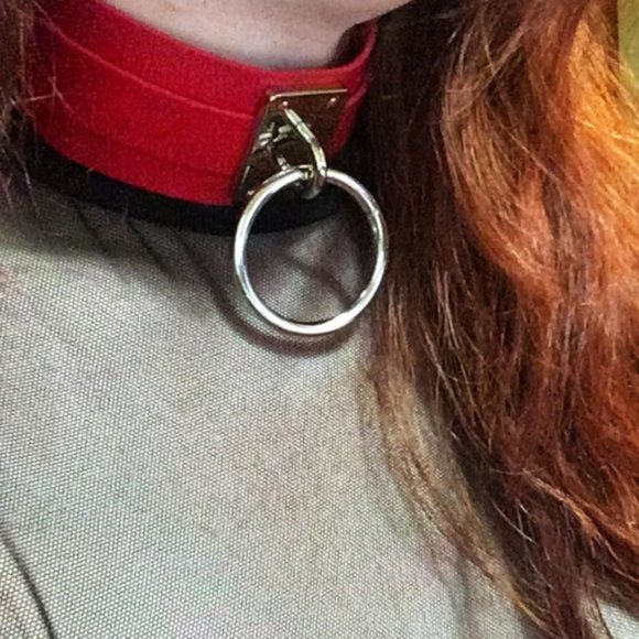 New in bag - Vegan Leather Heavy Duty Collar - NAVY - Picture 4 of 4